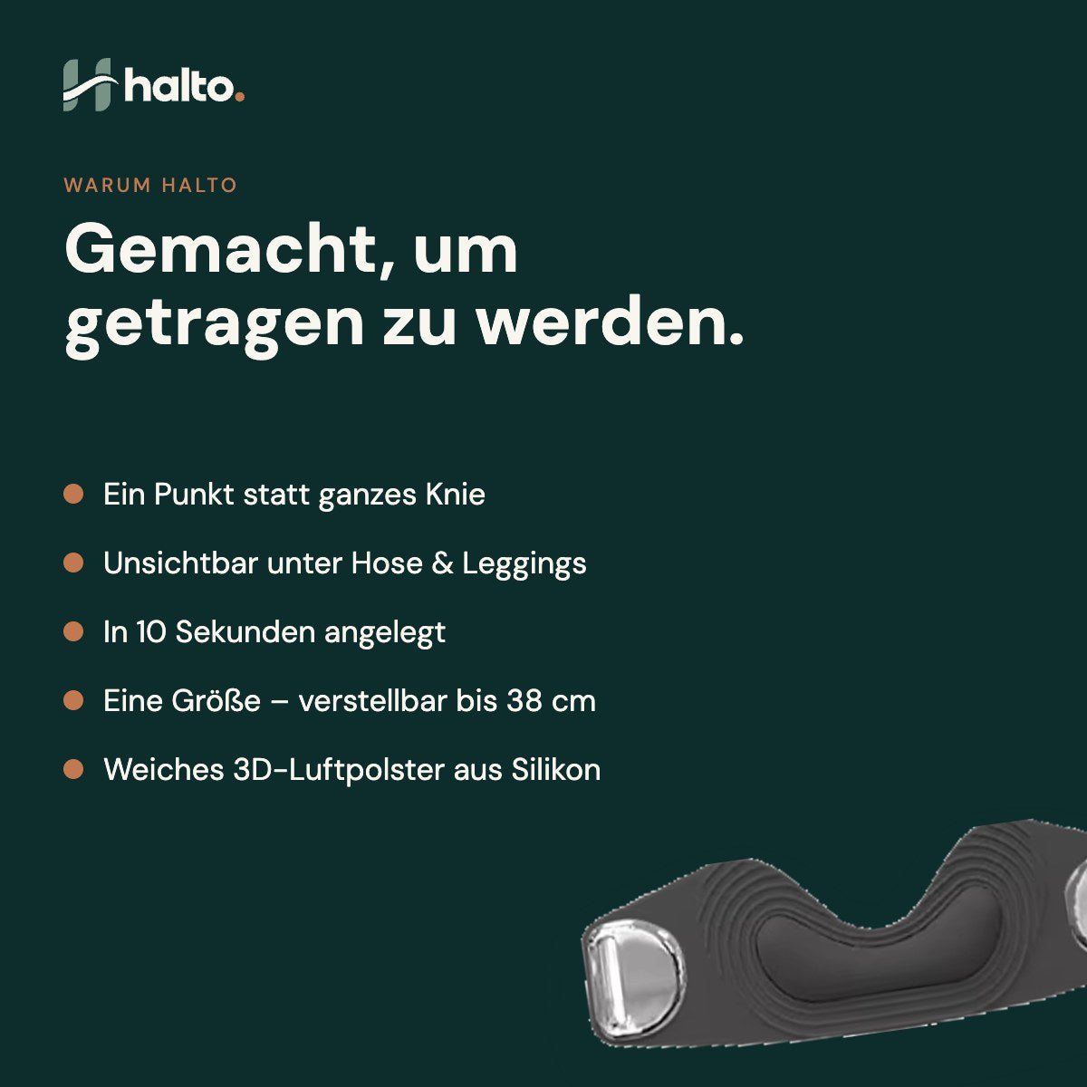 Vorteile des HALTO Patellabands